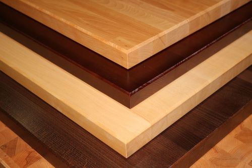 24&#034; x 24&#034;  1 3/4&#034; PREMIUM RESTAURANT WOOD TABLETOP FURNITURE