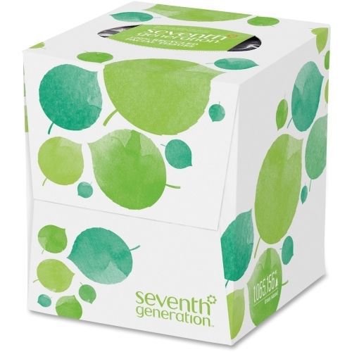 Seventh Generation 100% Recycled Facial Tissues - 2 Ply - 85 / Box - White