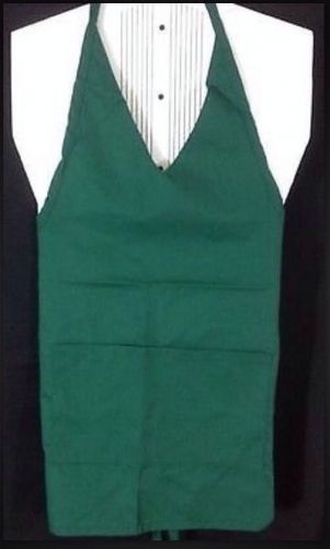 APRON GREEN TUXEDO 32&#034;x27&#034; CENTER DIVIDED POCKET NOS DEADSTOCK