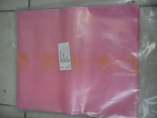 100x as pink pe anti static bag 12&#039; x 14&#039; x 0.075mm open top  (30.4cm x 35.5cm) for sale