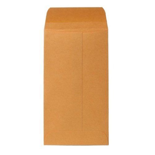 Sparco kraft coin envelope - coin - #6 [3.38&#034; x 6&#034;] - 28 lb - gummed (spr01363) for sale