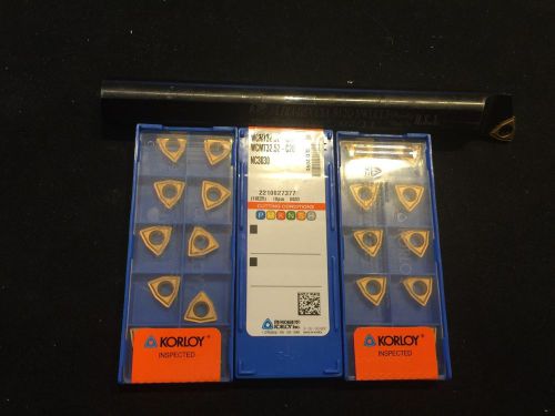 3/4&#034; Uktra-Dex Boring bar with 30 Korloy WCMT32.52 - C20 NC3030 Carbide Inserts