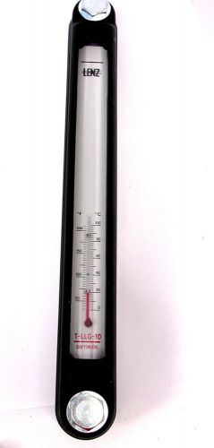 NEW Lenz 10&#034; LEVEL/TEMP Sight Gauge T-LLG-10 Window 1/2&#034;-13 MOUNTING BOLTS