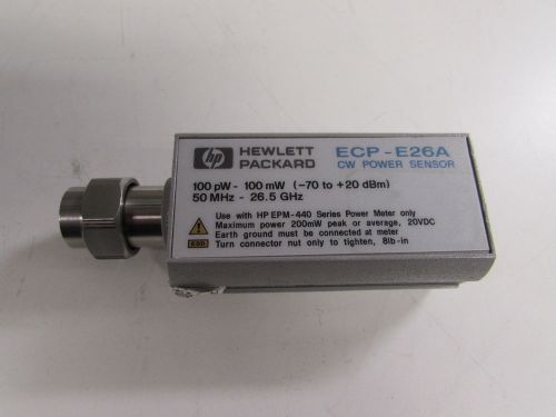 Agilent/Keysight/HP ECP-E26A Power Sensor, 50 MHz - 26.5 GHz, -70 to 20 dBm