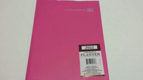 2015 Monthly Planner in Monthly page format -Pink