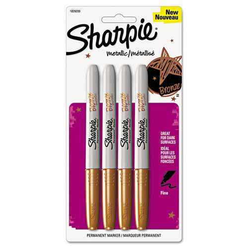 Sharpie Metallic Permanent Markers (4 Pack) Bronze