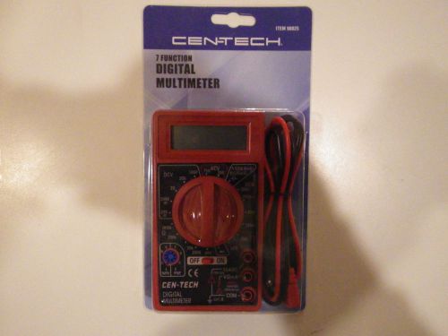 BRAND NEW 7 Function Digital Multimeter Tester CEN-TECH #98025 Multi-tester NIB