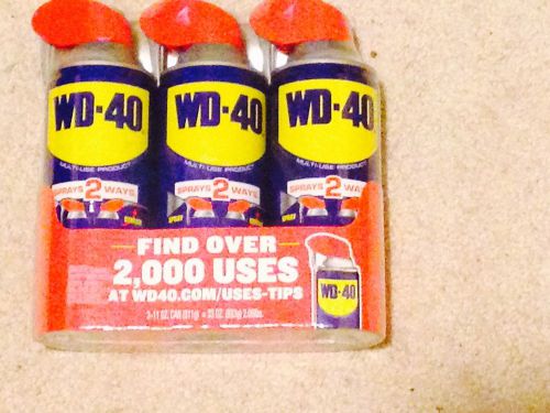Pack of 3 Can WD-40 Lubricant Multi-use:3 - 11oz cans w/ Smart Straw