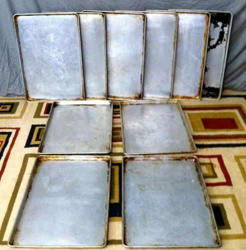 Lot 5 Full Size Aluminum Baking Sheet Pans 18&#034; x 26&#034; Commercial Grade Restaurant