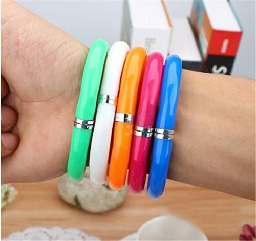 Worth-while 10X Plastic Bangle Bracelet Wristlet Circlet Flexible Ball Pen TBCA