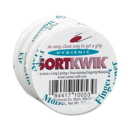 Lee Sortkwik Fingertip Moistener, 3/8 oz, 3 Pack (S10053) New