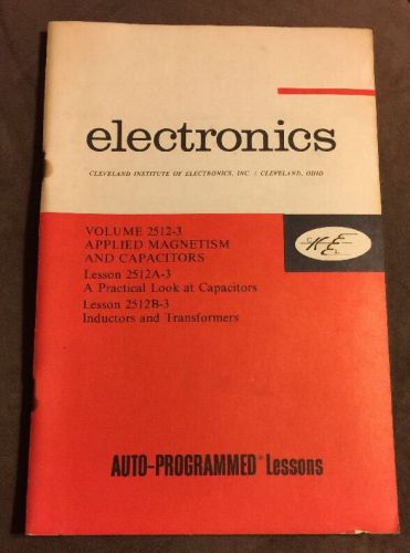 Cleveland Institute Of Electronics Book. VG Condition