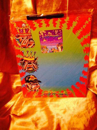 Ed Hardy Decoration Dry Erase Board Bull Dog