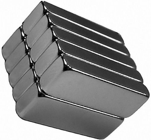 10 neodymium magnets 3/4 x 1/4 x 1/8 inch block n48 for sale