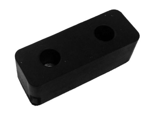 Neoprene Rubber Elongated Bumper with Embedded Steel Washers (2x1x1 in)