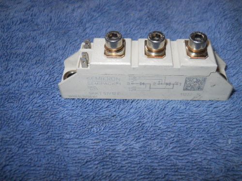 Semikron SKKT57/12E Dual Thyristor Power Module- 1200 Volts, 95 Amps w/ Screws