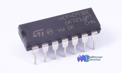 HCF4093BE Logic IC Quad 2 input Schmitt trigger NAND gate DIP14