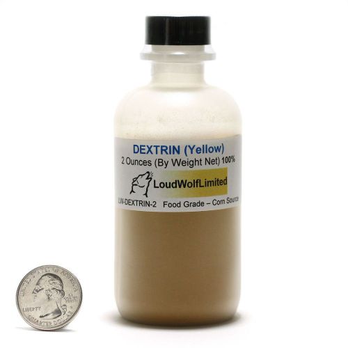 Dextrin / Fine Yellow Powder / 2 Ounces / 100% Pure / Food Grade / SHIPS FAST