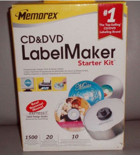 New CD and DVD label maker starter kit Memorex