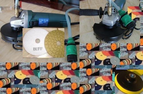 Variable Speed Wet Polisher Polishing 40 Pad Glaze Buff Granite Concrete Stone