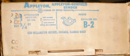 APPLETON BENFIELD B-2 BENDER SIZE: 3/4&#034;