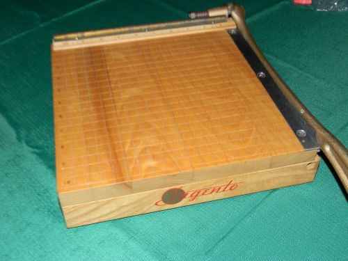 Vintage INGENTO GUILLOTINE PAPER CUTTER No 3 Ideal School Supply Co. Chicago IL