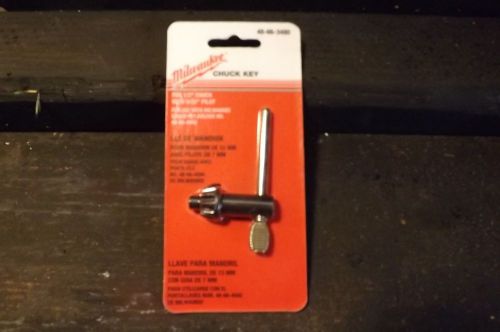 NEW MILWAUKEE48-66-3480 DRILL CHUCK KEY FOR 1/2&#034; CHUCK =JACOBS KK 9/32&#034; PILOT