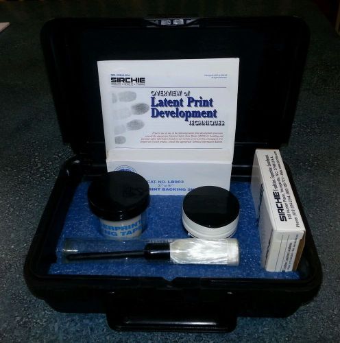 Sirchie patrol latent fingerprint print kit no.mfc100 with case for sale