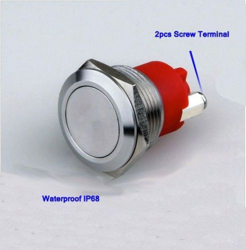 200ps/carton 19mm stainless steel anti-vandal push button switch waterproof IP67