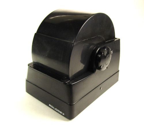 Rolodex  American Zephyr Mid-Century Vintage DIplomat Black w/ Index no cards