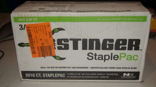 STINGER STAPLEPAC STAPLE PACK 2016 CT. 1&#034; DIAMETER 3/8&#034; LENGTH