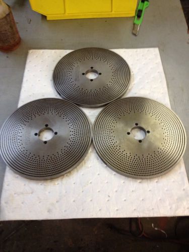 RARE- Set Of 3 -Cincinnati High Number Dividing Head Indexing Plates