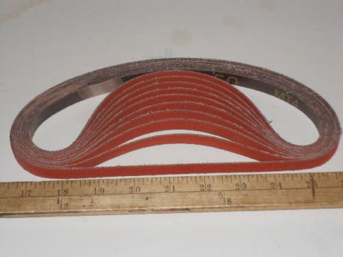 3M REGALITE 777F 50-GRIT GRINDING BELTS 1/2&#034; X 18&#034;  10 PIECES