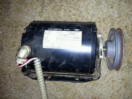 AC Motor A.O. Smith  1/2  HP 115V