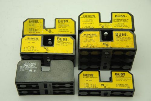 Buss, Gould Shawmut, Fuse Holders, Lot of 6