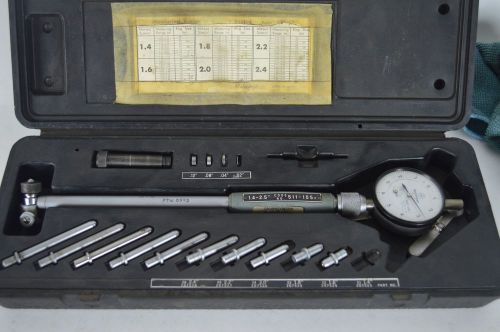 Mitutoyo 511-160 Dial Bore Gage, 1.4-2.5&#034; Range, 0.0005&#034; Resolution