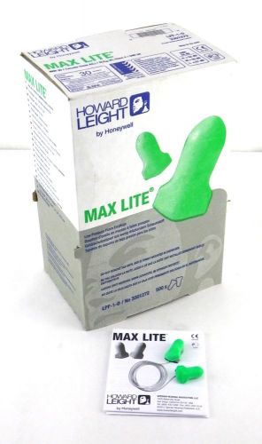 Howard lite lpf-1-d 3301272 max lite disposable 30 nrr earplugs 500 pairs 1y for sale