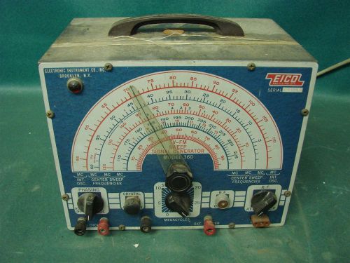 VINTAGE EICO  TV FM Sweep signal generator model 360 Untested Needs Cord