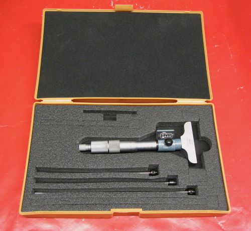 MITUTOYO NO.229 DIGITAL DEPTH MICROMETER W/ BOX &amp; INST.