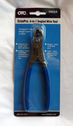 NEW OTC CRIMPRO 5950A 4-in-1 ANGLED WIRE CRIMPER / STRIPPER TOOL