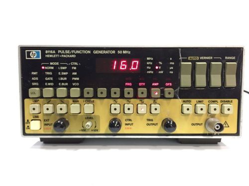 HP Hewlett Packard 8116A 50MHz Pulse Function Generator