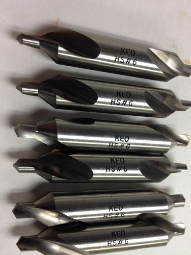 KEO #6 Center Drills 6pcs. 10600 New