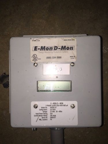 E-Mon D-Mon 3 Phase Class 2000 Kwh Meter (280200 KIT)