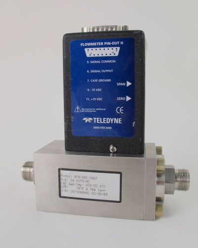 Hastings Teledyne HFM-201 Fast, Mass Flow Meter, 10 SCFM, Helium