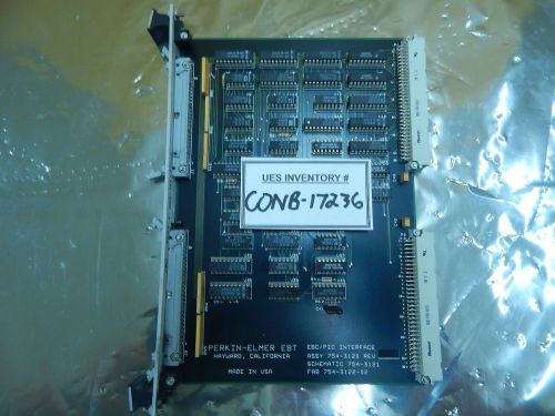 Perkin-Elmer 754-3120 EBC/PIO Interface PCB Card Used Working