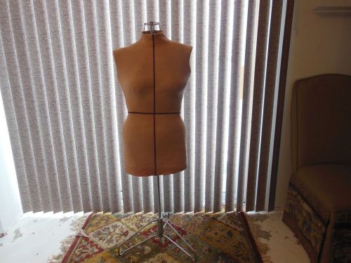 Vintage Singer Dress Form -with Heavy adjustable steel stand