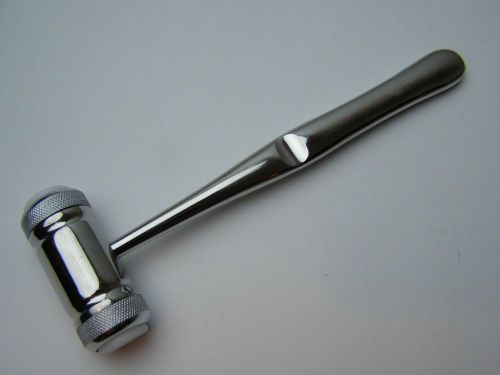 Mead Mallet 7.5&#034; 8 oz Head 2 Replaceable Nylon Caps Dental Implant Orthopedic