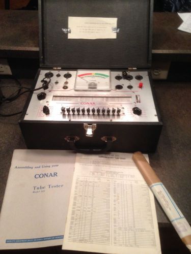 Conar 221 Tube Tester With Supplementary Tube Chart, and operation manual
