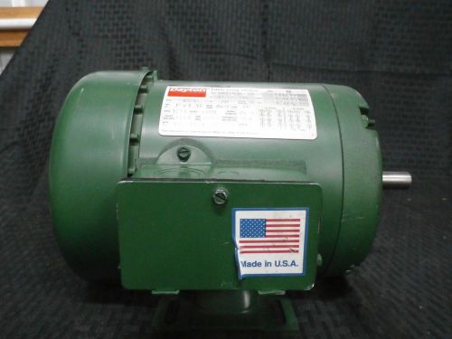 DAYTON FARM DUTY  MOTOR 3N626A, 1/2 HP, 3 PH, 230/460V, TEFC, 1725 RPM, 56 FRAME