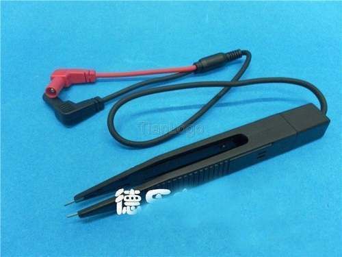 SMD SMT Chip Test Lead Probe Multimeter Meter Tweezer Capacitor Inductance